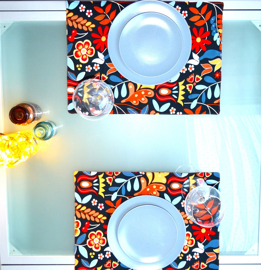 Fanquare Set 6 Tovagliette Rotonde In Carta Intrecciata 38 Cm - Stile Boho Verde - Antiscivolo E Resistenti Al Calore