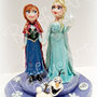 Cake topper Frozen “Auguri congelati!”