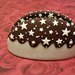 Portatovaglioli ceramica con decorazione simil pan di stelle in fimo