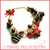 Bracciale Natale 2015 "Poinsettia Chic & Cake" mod. rosso intenso di Natale fiore fimo cernit premo idea regalo economica stella di natale bijoux eleganti natalizi ragazza donna per lei