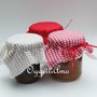 Set di 3 coprivasetti in stoffa per decorare le vostre marmellate!