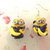 NOVITA - IDEA REGALO - Fimo - JUST  MINIONS - PAIO ORECCHINI minions con banana