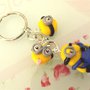 NOVITA - IDEA REGALO - Fimo - JUST  MINIONS - PORTACHIAVI mod.4