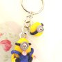 NOVITA - IDEA REGALO - Fimo - JUST  MINIONS - PORTACHIAVI mod.5