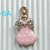 1 charm vestito rosa smalto pois e strass