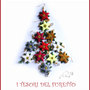 Set 6 Paia di Orecchini " Poinsettia Chic" stella di Natale fimo cernit eleganti idea regalo bijoux 