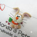 Magnete coniglietto e carotina handmade in Fimo