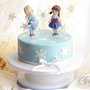 Piano Torta - Cake Topper Finta Elsa e Anna