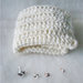 Copertina per neonato Photo prop Copertina crochet bianca con paillettes Battesimo Copertina bianca per culla Photo prop