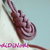 Orecchini Pipe Knot_tricot rosa