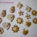 Lotto ciondoli in fimo fiore sole coccinella quadrifoglio handmade charms