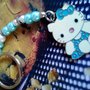 HELLO KITTY - PORTACHIAVI - DONNA - NATALE - BIANCO - AZZURRO 