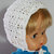 cappellino bonnet per neonata 