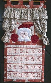 Natale - Calendario dell'avvento Babbo Natale alla finestra