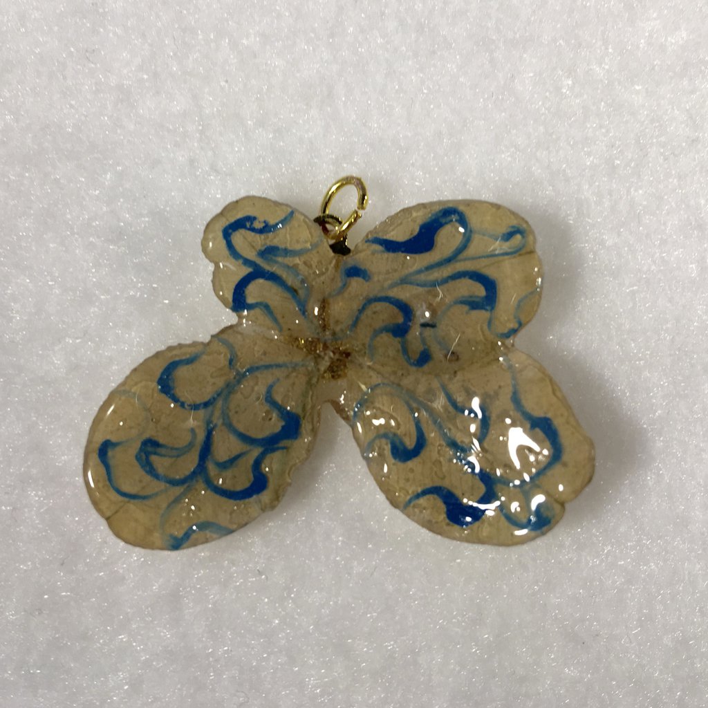 Quadrifoglio Portafortuna In Metallo E Legno Di Mango - Decorazione Elegante 11,5x10x5,5 Cm - Idea Regalo - Foto 2