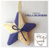Collezione "Stella dei Desideri" Natale - Stella oro e blu