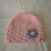 cappello rosa bambina uncinetto