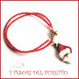 Collana Natale 2015 " Babbo Natale su base rosso" FImo cernit premo idea regalo bijoux natalizi bambina donna per lei kawaii