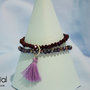 Bracciale cristalli cinesi - Mix Viola