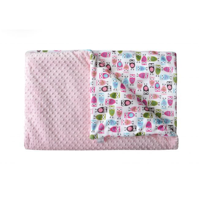 BORITAR Coperta Bambini Morbida Minky – 75x100 Cm – Farfalla Viola Con Scritta 'Blessed' – Regalo Di Nascita