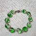 bracciale in cristalli di boemia con sfumature di verde