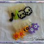 Orecchini Fiori Hama Beads