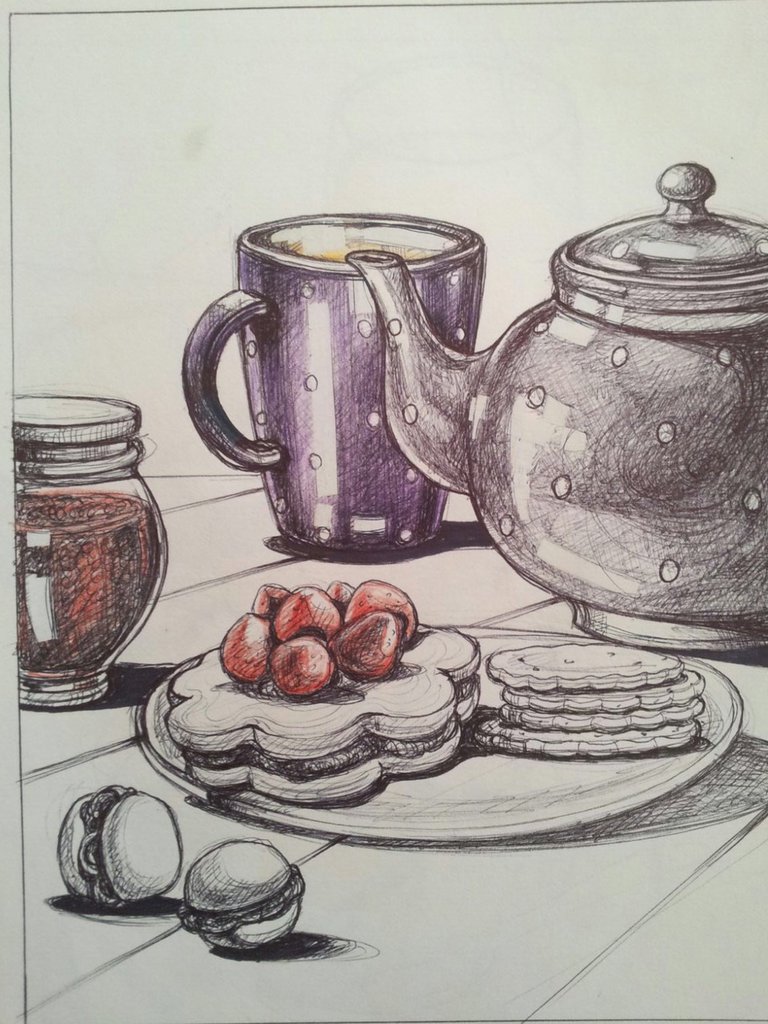 Disegno A Penna Colazione Per La Casa E Per Te Produzioni Art Disegno A Penna Colazione Per La Casa E Per Te Produzioni Art