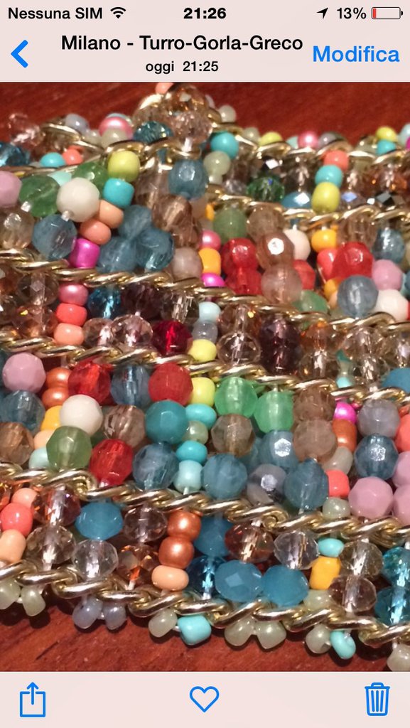 Bracciale Perline Rondelle Cristallo Multicolore 10x14mm – Verde AB Sfaccettato – Skysk - Foto 2