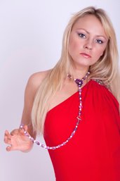 Collana con ametista e perle fatta a mano - necklace with amethyst and pearls handmade.