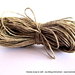 filato di lino per collane e bijoux - 20 mt. color corda - SPESE DI SPEDIZIONE GRATIS