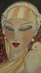 figura femminile stile art deco anni 20/30 :" femme fatale"