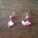 orecchini pietra madreperla rosa