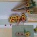 Partecipazione matrimonio in carta cotone - tema Girasole