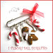 Spilla Natale " Gingerbread pan di zenzero e bastoncini di zucchero  " in fimo cernit Accessori idea regalo Bambina ragazza borse cappotti