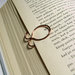 Segnalibro in rame, segnalibri metallo, fermasoldi, graffette, idea regalo, accessori per libri. SLBR-006