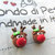 Orecchini Lobo Renna di babbo Natale in Fimo