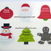 6 Etichette adesive natalizie chiudipacco