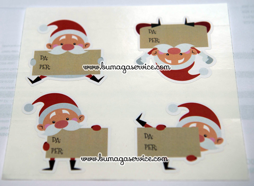 Grupo Erik Etichette Adesive Natalizie Ginger Christmas - Pack Con 2 Fogli Per Regali, Bigliettini E Sticker A Tema Natale