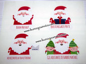 4 Etichette adesive natalizie chiudipacco
