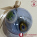 Palla di Natale Azzurra in vetro di Murano fatta a mano