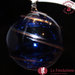 Palla di Natale Blu e Oro in vetro di Murano fatta a mano