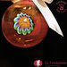 Palla di Natale Arancione in vetro di Murano fatta a mano