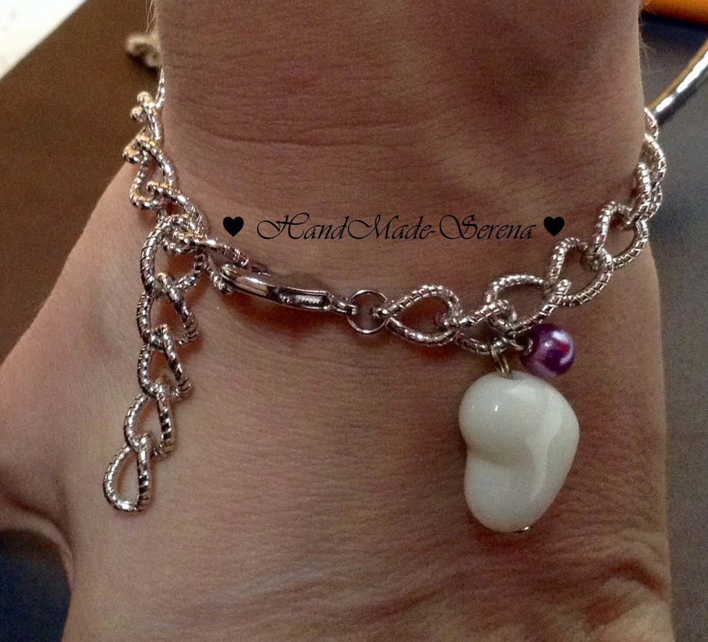 Bracciale Arg.925 Cuore E Chiave | Re Artù Gioielli - Foto 3