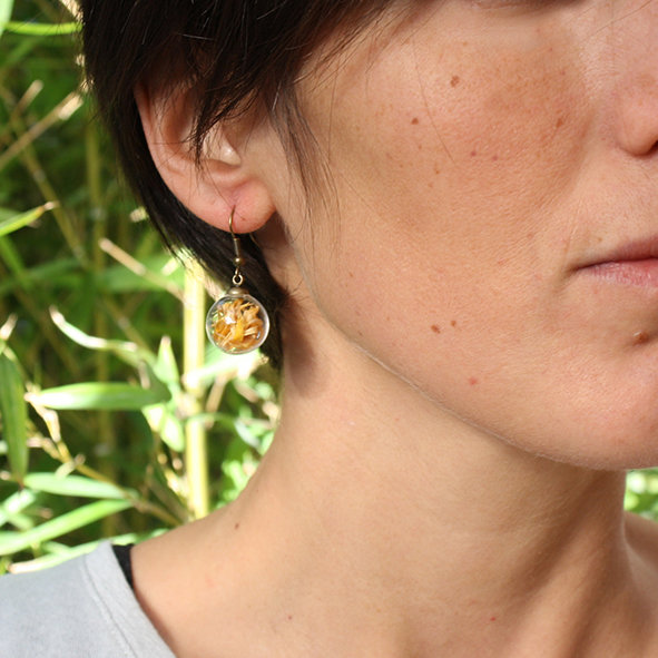 Orecchini Doppio Cuore Rosé - La Boutique Delle Fate - Foto 2