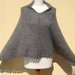 poncho mantella in mohair