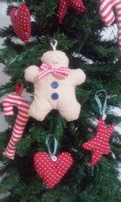 Gingerbread in tessuto decorazione natale