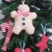 Gingerbread in tessuto decorazione natale