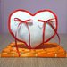 Cuscino fedi cuscinetto portafedi cuore aida da ricamare SCEGLI IL COLORE