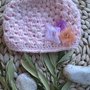Cappellino neonata lana uncinetto