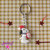 Snoopy portachiavi- Iniziale personalizzabile-Snoopy fimo-Portachiavi Snoopy-Portachiavi con iniziale-Portachiavi personalizzabile